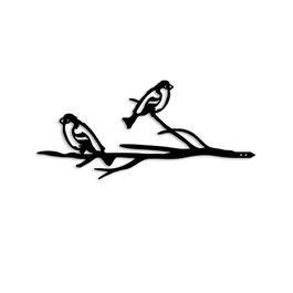 Aberto Design Bird On The Branch 08 - Negro